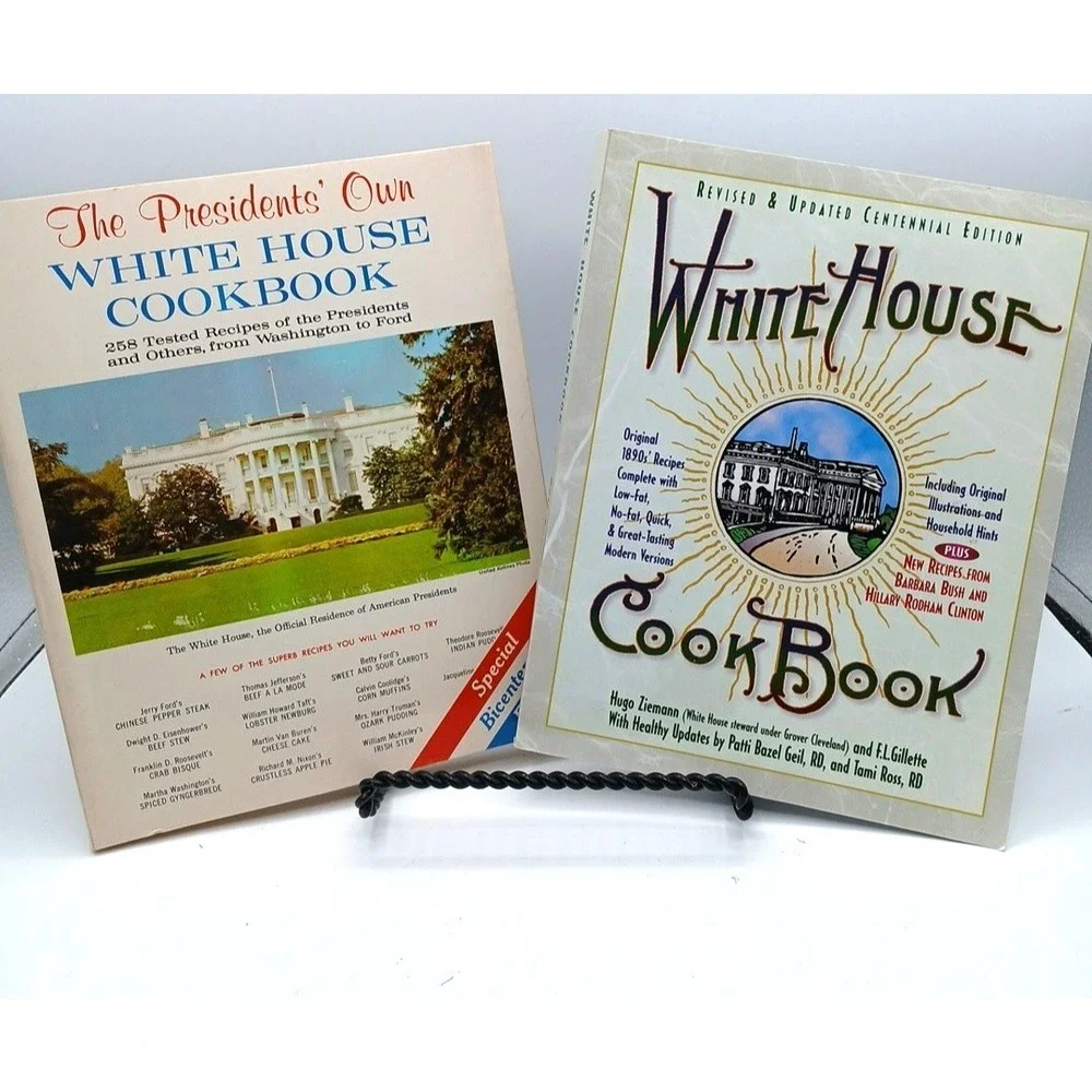 The President's Own‎ White House Cookbook 1975 and 1996 Culinary Arts HC DJ lot